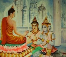Shakyamuni teaching GodsBuddha Weekly