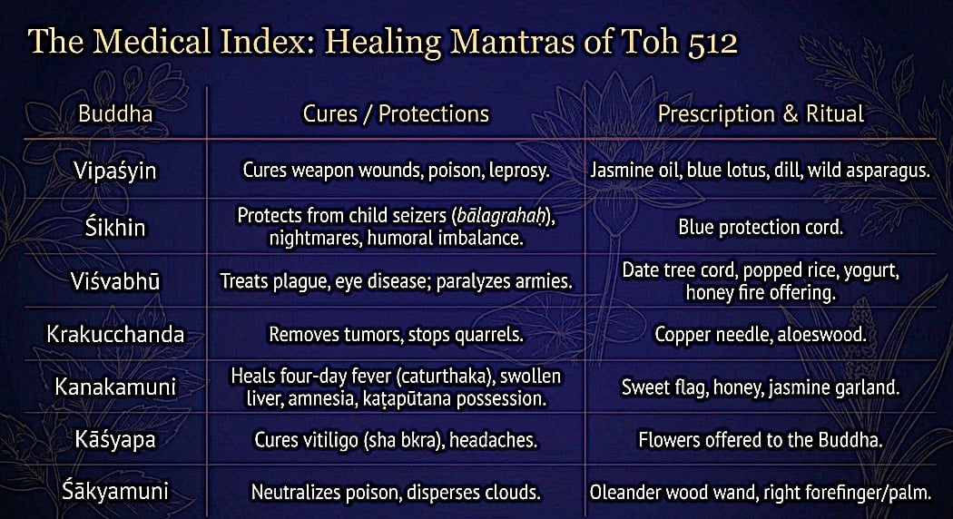 Summary of benefits 7 Buddhas from a medical point of viewBuddha Weekly