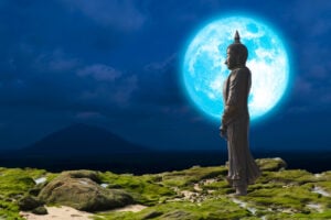 Super Blue Moon Buddha dreamstime s 268997718