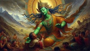 Tara Helping a devotee