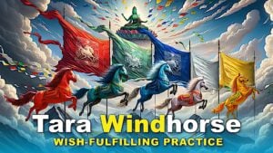 Windhorse Tara thumbnail for the Wish Fulfilling Practice Video.