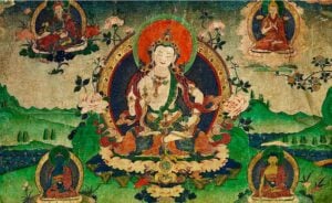Vajrasattva thangka tibet 1800
