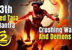TARA – CRUSHER OF WARS 🔥 13th Tara Mantra Red-Black: Burns Fears and Anger to Ash – 2 Hours Thumbnail