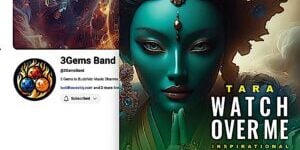3Gems Band Youtube and single "Tara Watch Over Me" Release cover.