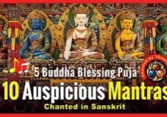  5 Buddha Families Daśa Puṇyasāgarāḥ 10 Auspicious Mantras Daśa Puṇyasāgarā in Sanskrit Video Thumbnail