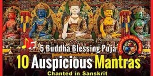  5 Buddha Families Daśa Puṇyasāgarāḥ 10 Auspicious Mantras Daśa Puṇyasāgarā in Sanskrit Video Thumbnail