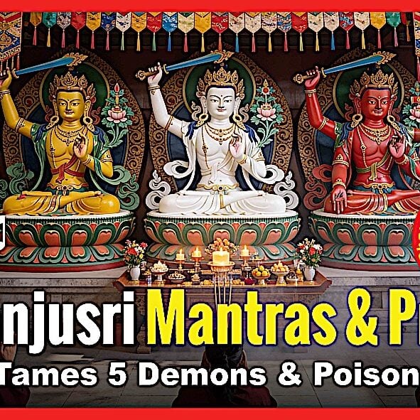 5 Mañjuśrī Mantras, Praise, Puja — Tames 5 Demons and Poisons  Khyentse Chökyi Lodrö Thumbnail