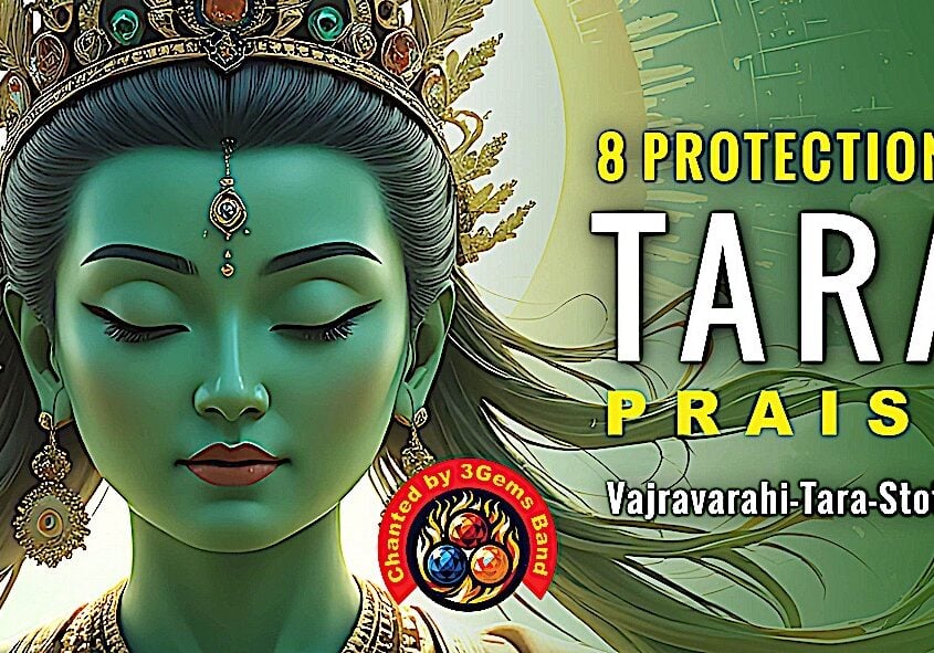 8 Protections Tara PraiseBuddha-Weekly Video Thumbnail: In the original Sanskrit praise, now translated to a song, the 8 forms or aspects of Tara are Praised
