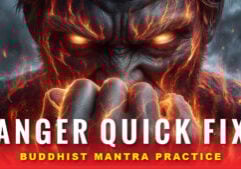 Anger Quick Fix Video Thumbnail: Buddhist Mantra 5 Minute Practice