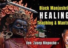 Black Manjushri Healing Teaching and Mantra Transmission from Venerable Zasep Rinpoche Video Thumbnail.