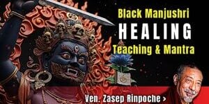 Black Manjushri Healing Teaching and Mantra Transmission from Venerable Zasep Rinpoche Video Thumbnail.