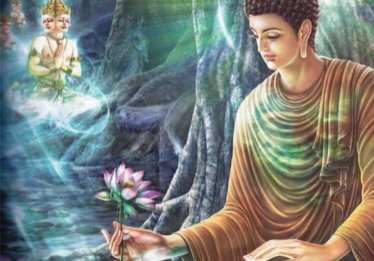 Buddha teaching.