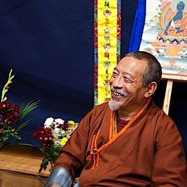 Buddha-Weekly-0Rinpoche laughing at Medice Buddha Initiation Archaya Zasep Tulku Rinpoche at Gaden Choling Mahayana Buddhist Meditation Centre
