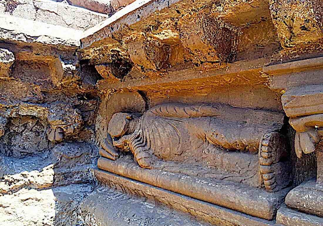 One of oldest Sleeping Buddha statues was discovered in late 2017 in Pakistan.
