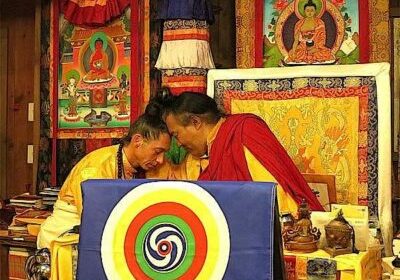 Teacher AlejAndro Anastasio with his teacher Dzogchen Khenpo Choga Rinpoche.