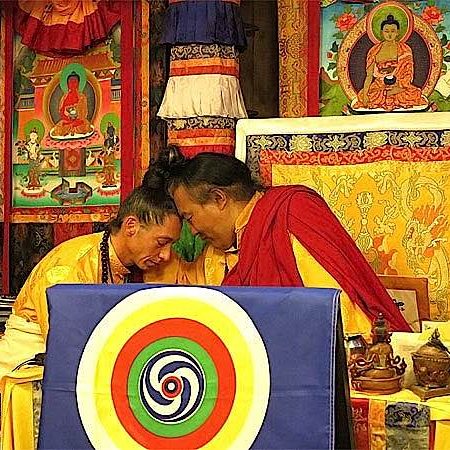 Teacher AlejAndro Anastasio with his teacher Dzogchen Khenpo Choga Rinpoche.