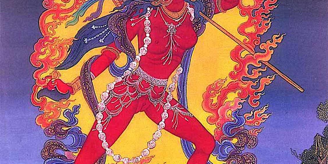 A beautiful newari (new-style) take on Vajrayogini.