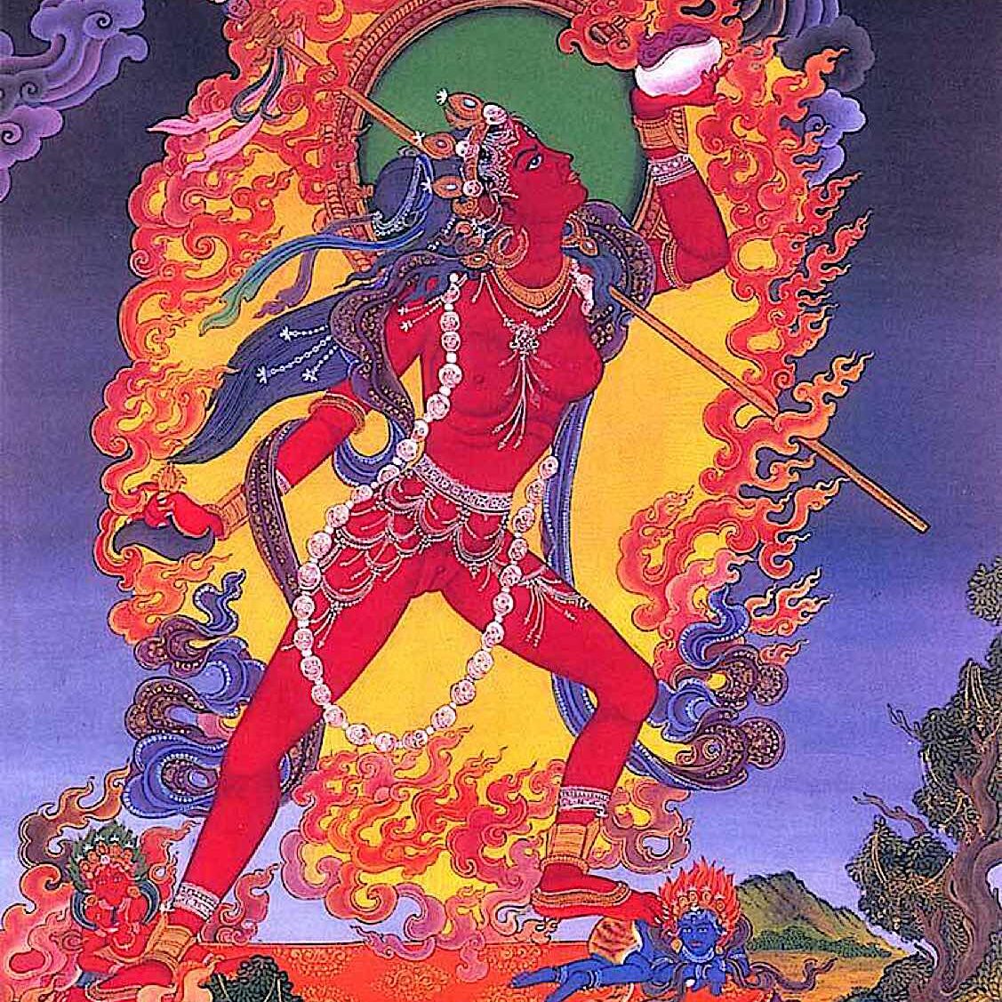 A beautiful newari (new-style) take on Vajrayogini.