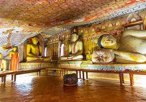 Shrines and altars can be anywhere even in caves, if they are treated properly.
Here is a temple in a cave in Dambulla Sri Lanka.