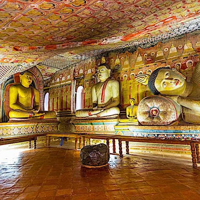 Shrines and altars can be anywhere even in caves, if they are treated properly.
Here is a temple in a cave in Dambulla Sri Lanka.