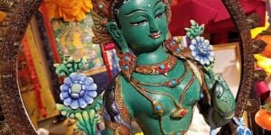 Buddha Weekly Chittamani Tara painted by Kam Yu 2 Buddhism custom crop