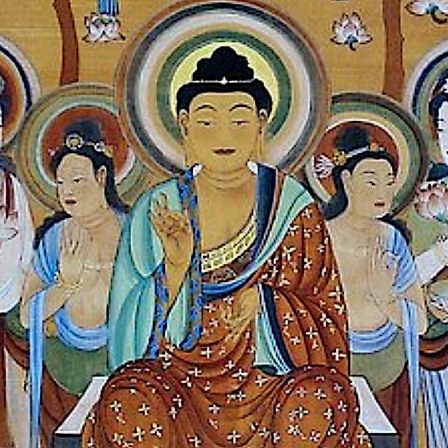 Buddha-Weekly-Eight great Bodhisatvas and Buddha-Buddhism The Bodhisattvas surrounding the Buddha.