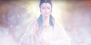 Buddha Weekly Guanyin from documentary Mysterious Temple of Guanyin Buddhism custom crop