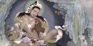 Buddha Weekly Kukkuripa and his dog by Ben Christian Jampay Dorje Buddhism custom crop