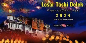 Buddha Weekly Losar Tashi Delek working with logo horizontal Buddhism custom crop