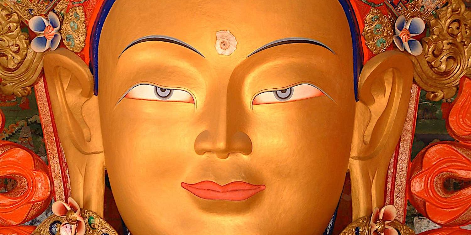 Maitreaya Bodhisattva, the Future Buddha, whose name means Loving Friend.