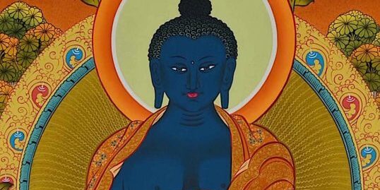 Buddha-Weekly-Medicine Buddha Sutra close up of Buddha-Buddhism