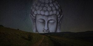 Buddha Weekly Mindfulness a starry night buddha Buddhism custom crop