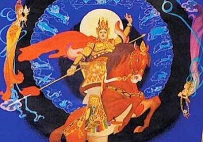 Gesar of Ling on his magical horse Kyang Go Karkar, was a king in 1027. In his great Buddhist Epic of a million verses, we learn how to overcome our obstacles, including fear. His allegorical tale is treasured and loved by Buddhist around the world.
