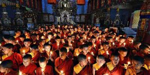 Buddha Weekly Paranirvana Day Buddhism custom crop