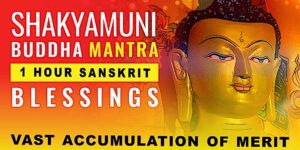 Shakyamuni Buddha Mantra 1 Hour Sanskrit Blessings and Vast Accumulation of Merit Thumbnail for video.