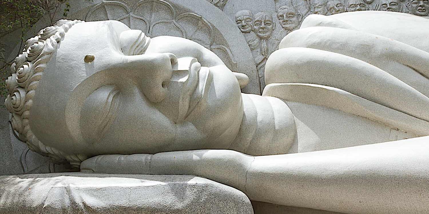 Sleepign Buddha landmark on Nha Trang Vietnam.