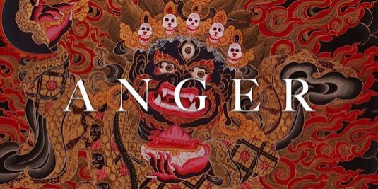 Anger is one of the five poisons. Each of the five Buddhas is focused on one of these poisons — in the case of anger, Akshobya. In Tibetan Buddhism, there are also higher tantric emanations of the Buddhas, wrathful deities who help us overcome anger and other poisons.