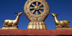 Buddha Weekly Wheel of Dharma represents the 8 fold path Buddhism custom crop