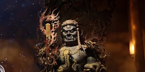 Buddha Weekly Wrathful Achala Fudo Myoo is supreme compassionate help Buddhism custom crop
