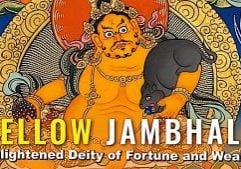 Buddha-Weekly-Yellow Jambhala wealth deity-Buddhism