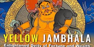 Buddha Weekly Yellow Jambhala wealth deity Buddhism custom crop