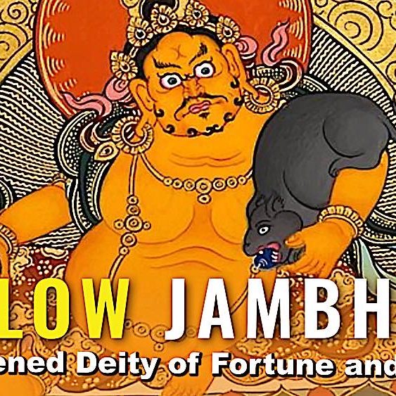 Buddha-Weekly-Yellow Jambhala wealth deity-Buddhism Buddha-Weekly-Yellow Jambhala wealth deity-Buddhism