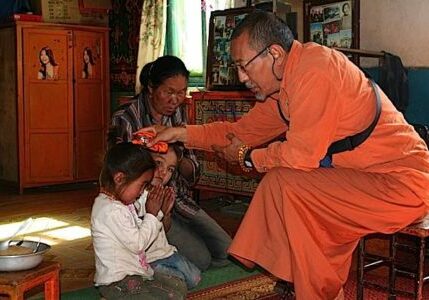 H.E. Zasep Rinpoche in Mongolia. Rinpoche is the spiritual director of the many Gaden for the West meditation centers, and the author of two popular books, including Tara in the Palm of Your Hand.