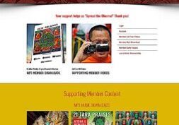 Supporting Member Portal showing the area for MP3 Downlaods.