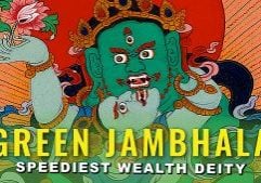 Title for Green Jambhala Speediest Wealth Deity video.
