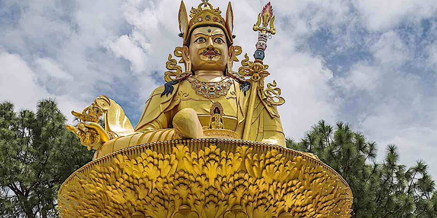 Statue of Guru Rinpoche.