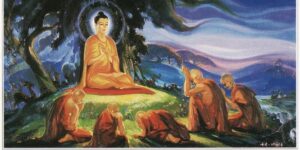 Buddha teaching at Deer Park custom crop