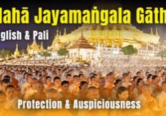Maha Jayamangala Gatha English and Pali Recitation for Saga Dawa THUMBNAIL for video.