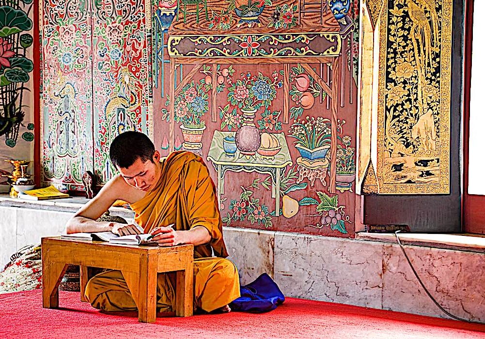 Transcription, copying and writing of sutras and writing commentaries has always been a part of monastic life.