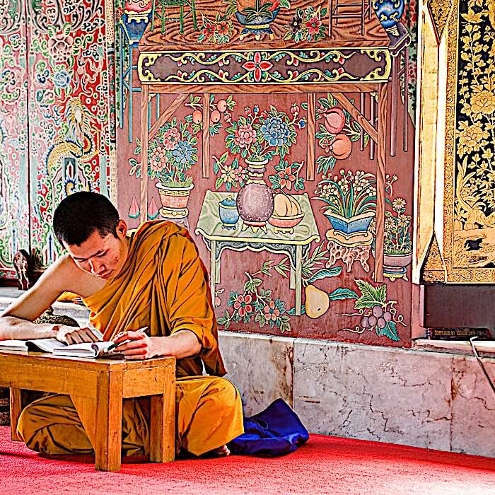 Transcription, copying and writing of sutras and writing commentaries has always been a part of monastic life.